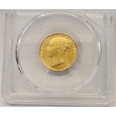 AUSTRALIA 1884 . ONE 1 SOVEREIGN . MELBOURNE . GOLD